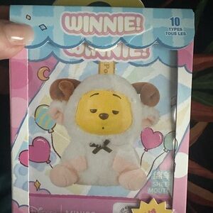 Disney Winnie the Pooh Yellow Plush Keychain